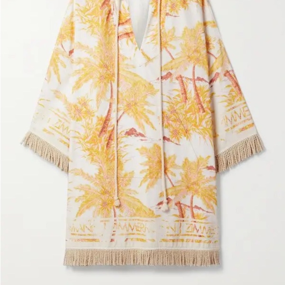 zimmermann cira hooded midi dress yellow jacket New! Size 2 - Picture 3 of 6